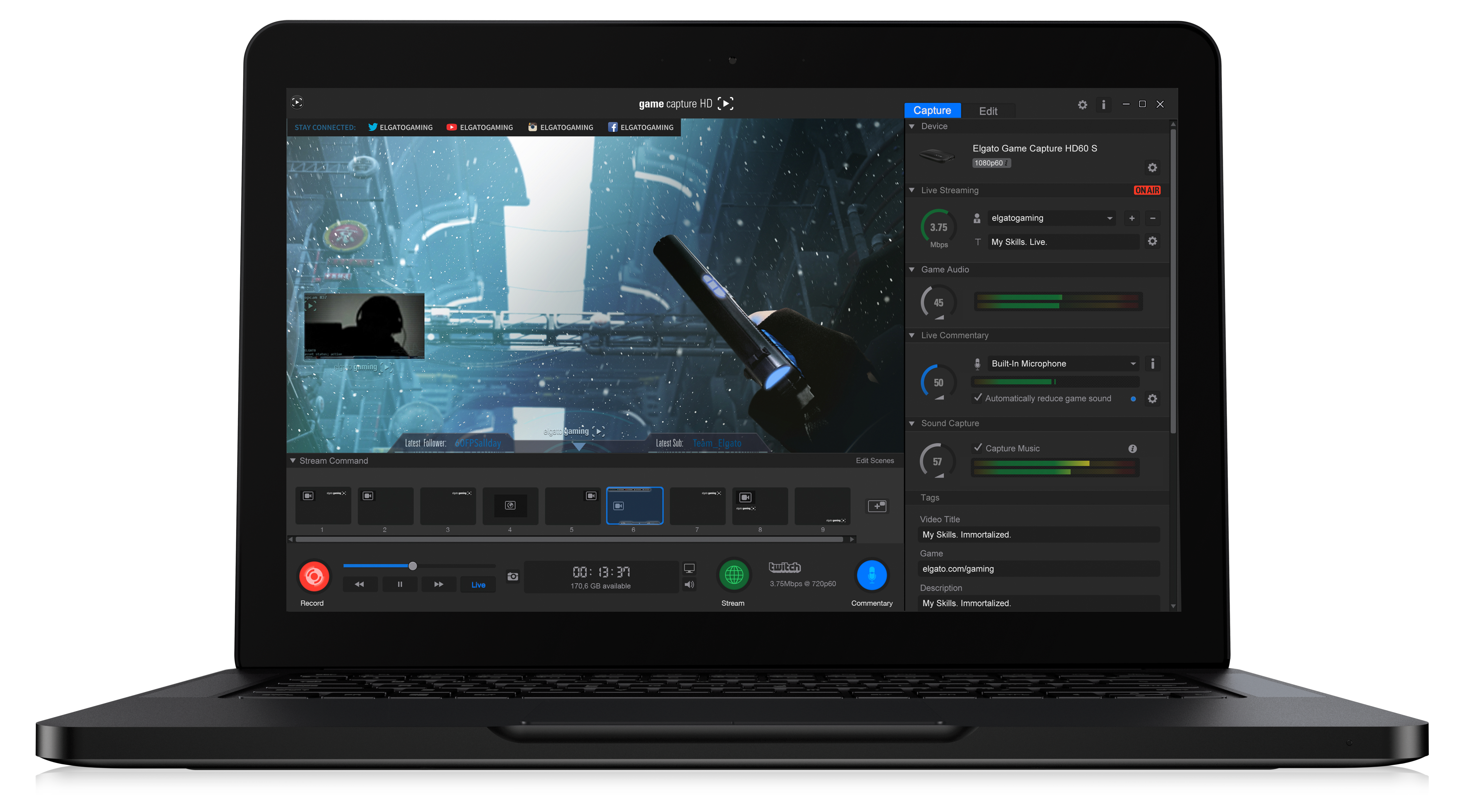 best streaming software for elgato hd60 and mac